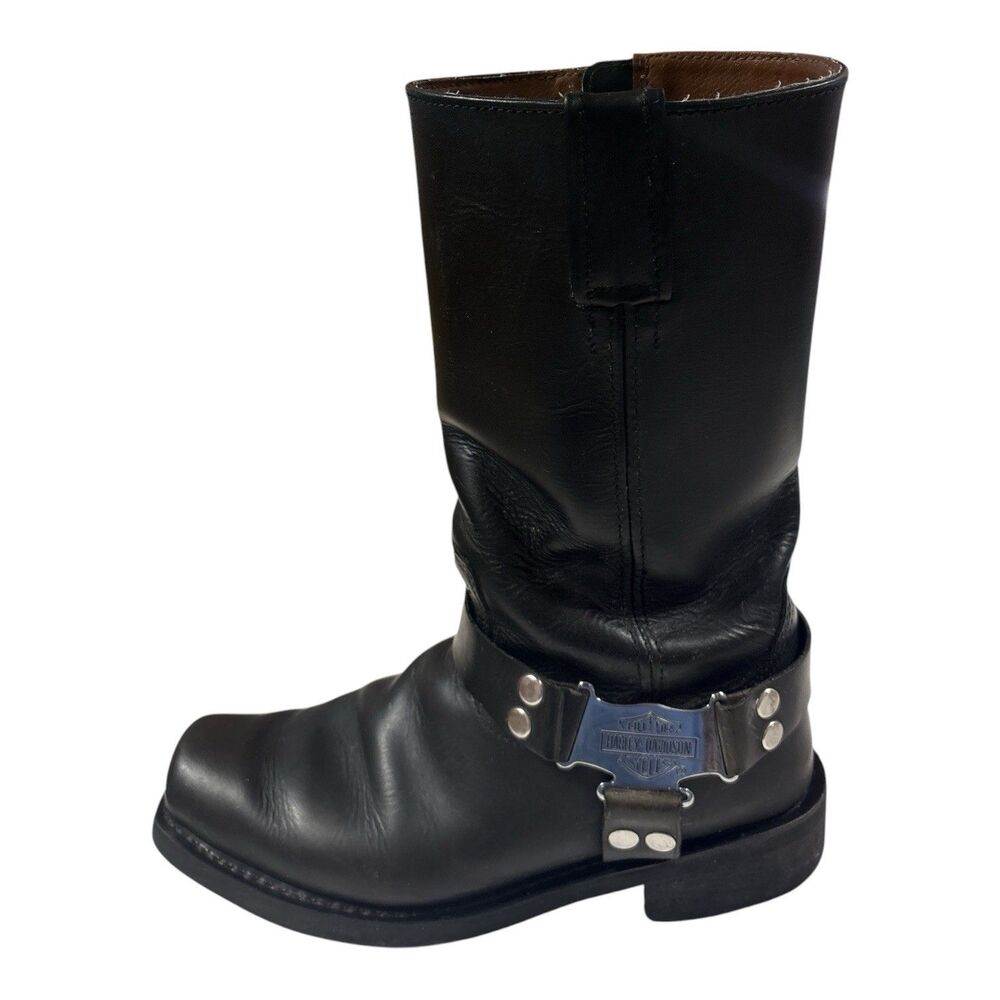 Harley Davidson Iroquois Hi D97386 Men’s 10.5 Leather Harness Motorcycle Boots - Picture 6 of 16